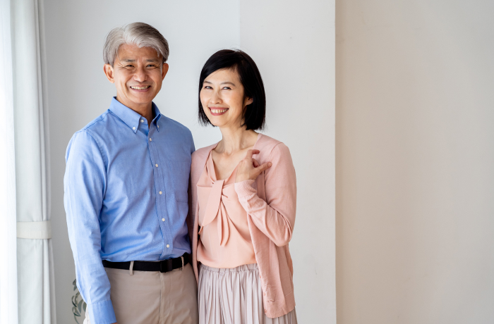 吹田市の葬儀社である家族葬みかづきを利用した夫婦の画像